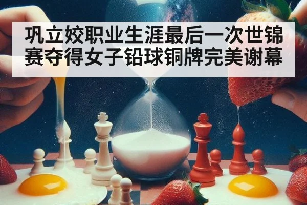 巩立姣职业生涯最后一次世锦赛夺得女子铅球铜牌完美谢幕